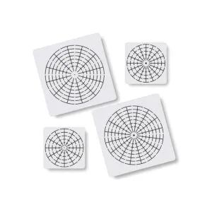 5 plantillas de mandala de plástico para pintura