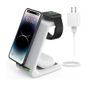 GEEKERA Soporte de carga inalámbrico 3 en 1 estación de_1