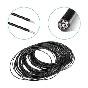 Amadget Cuerda de alambre de acero inoxidable juego de_2