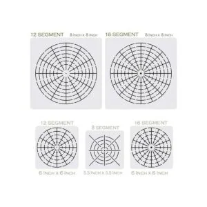 5 plantillas de mandala de plástico para pintura