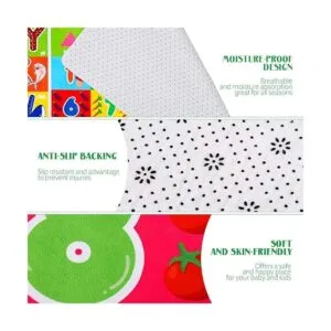 IMIKEYA Alfombra de juego para niños alfombra de juego_6