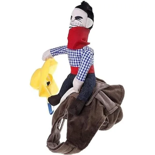 ISMARTEN Cowboy Rider Dog Costume for Dogs Outfit Knight