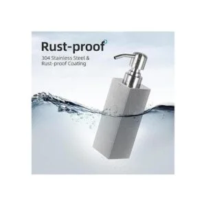 GLUBEE Dispensador de jabón de acero inoxidable