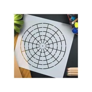 5 plantillas de mandala de plástico para pintura