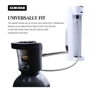 Cartuchos de CO2 G12 CGA320 Adaptador directo de tanque_6