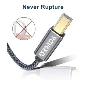 Akoada Cable de impresora USB 2.0 de 15 pies cable de