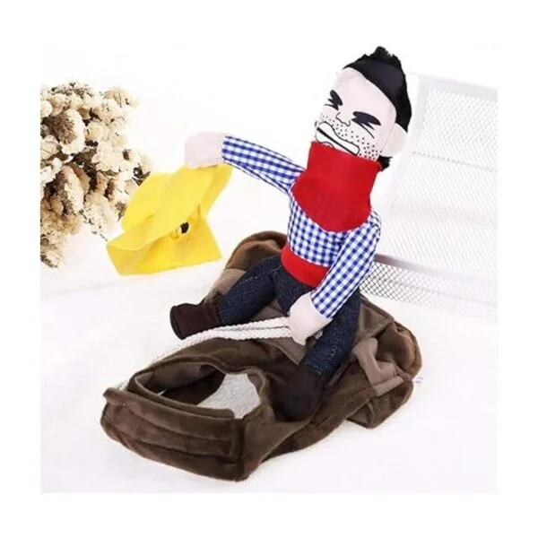 ISMARTEN Cowboy Rider Dog Costume for Dogs Outfit Knight
