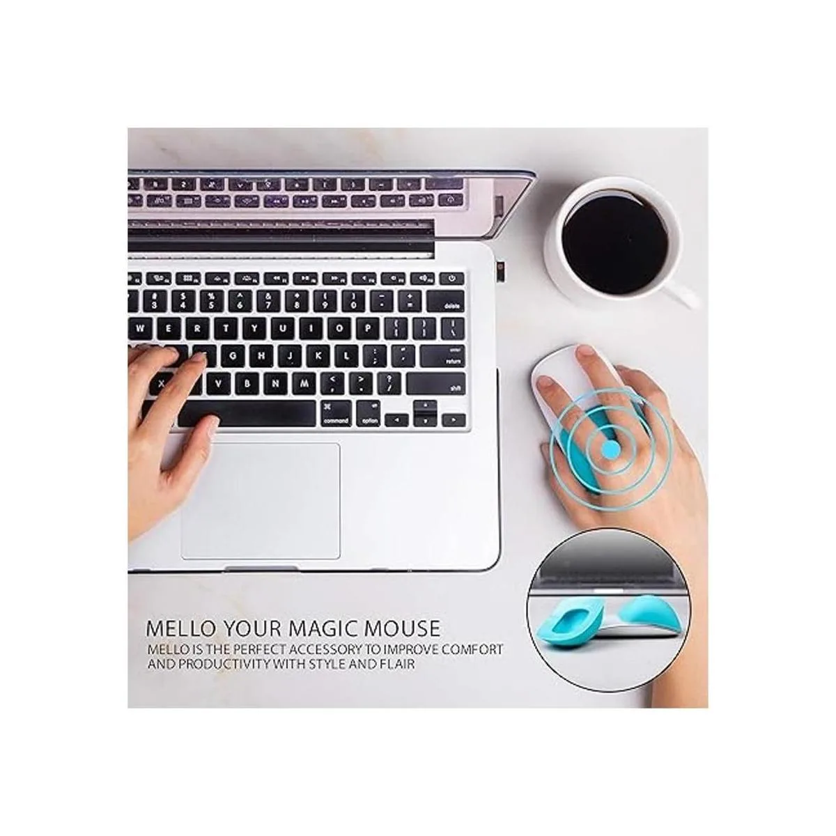 Cojín de silicona Mello compatible con Apple Magic Mouse 1_4