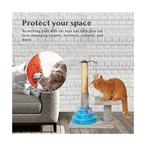 PEEKAB Tall Cat Scratching Post Kitten Sisal Scratcher