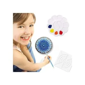 5 plantillas de mandala de plástico para pintura