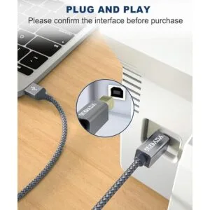 Akoada Cable de impresora USB 2.0 de 15 pies cable de