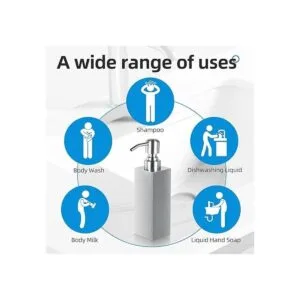 GLUBEE Dispensador de jabón de acero inoxidable