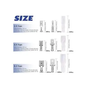 Tnisesm 375 piezas de empalme rápido de 2.84.80.248 in_2