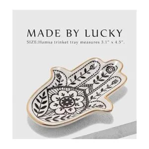 MADE BY LUCKY Plato de joyería plato de baratija plato