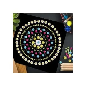 5 plantillas de mandala de plástico para pintura