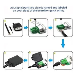 DaFuRui 4Pack DB9 Breakout ConnectorDB9 Solderless_3
