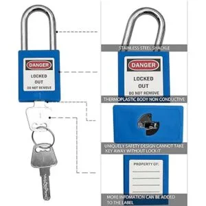 Cerraduras de bloqueo de etiqueta candado seguro 10
