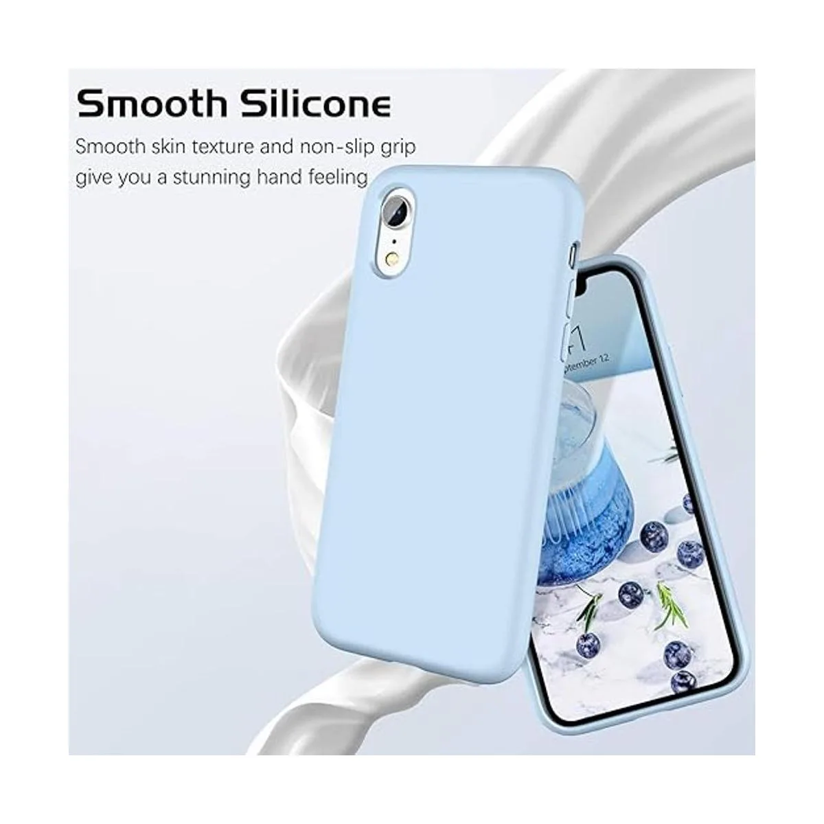 DOMAVER Funda para iPhone XR delgada ligera suave de_3