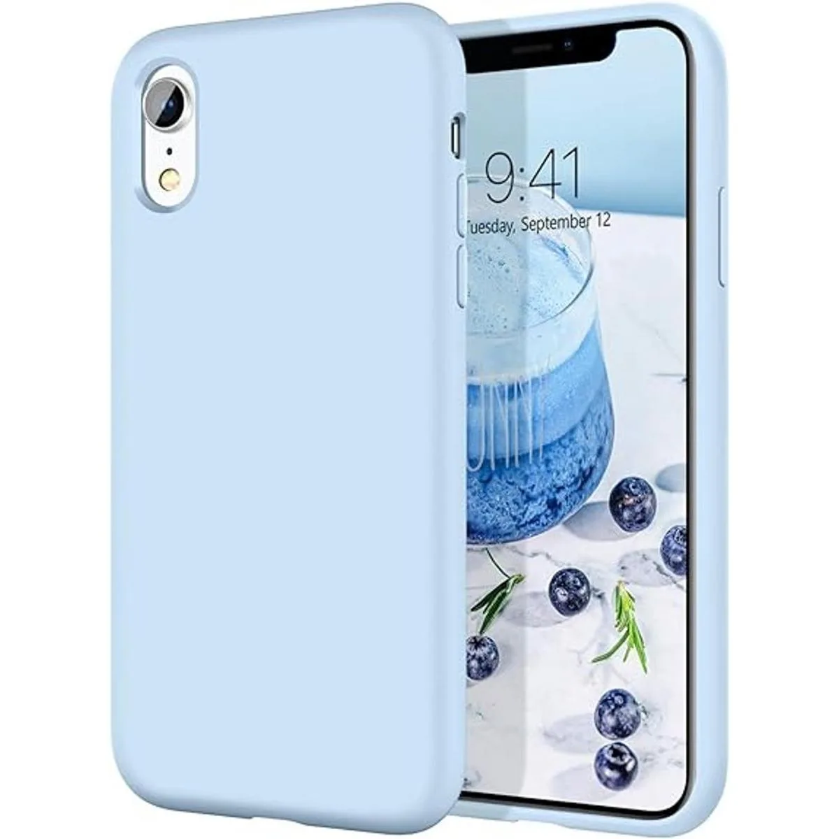 DOMAVER Funda para iPhone XR delgada ligera suave de_1