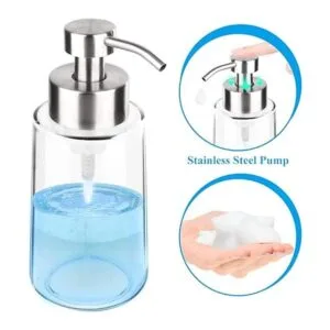 GLUBEE Dispensador de jabón espumoso de vidrio_4