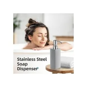 GLUBEE Dispensador de jabón de acero inoxidable