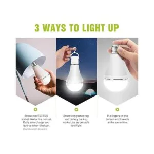 Neproal Bombillas recargables de emergencia alimentadas_4