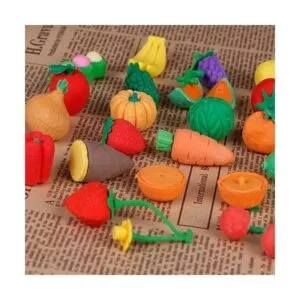 Cllayees Juego de 72 borradores de lápices de comida