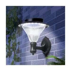 Paquete de 2 faroles solares de pared impermeables para_1