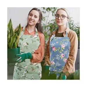 Saukore Delantales florales para mujer paquete de 2_6