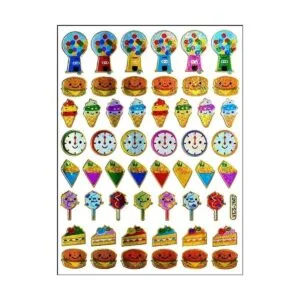 Paquete de 10 hojas de pegatinas de vinilo con purpurina_3