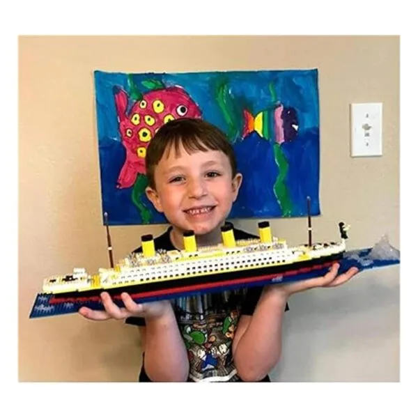 BIDIUTOY Titanic Ship Juego de bloques de construcción de_6