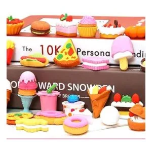 Cllayees Juego de 72 borradores de lápices de comida