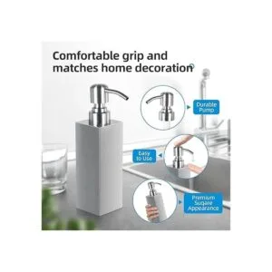 GLUBEE Dispensador de jabón de acero inoxidable