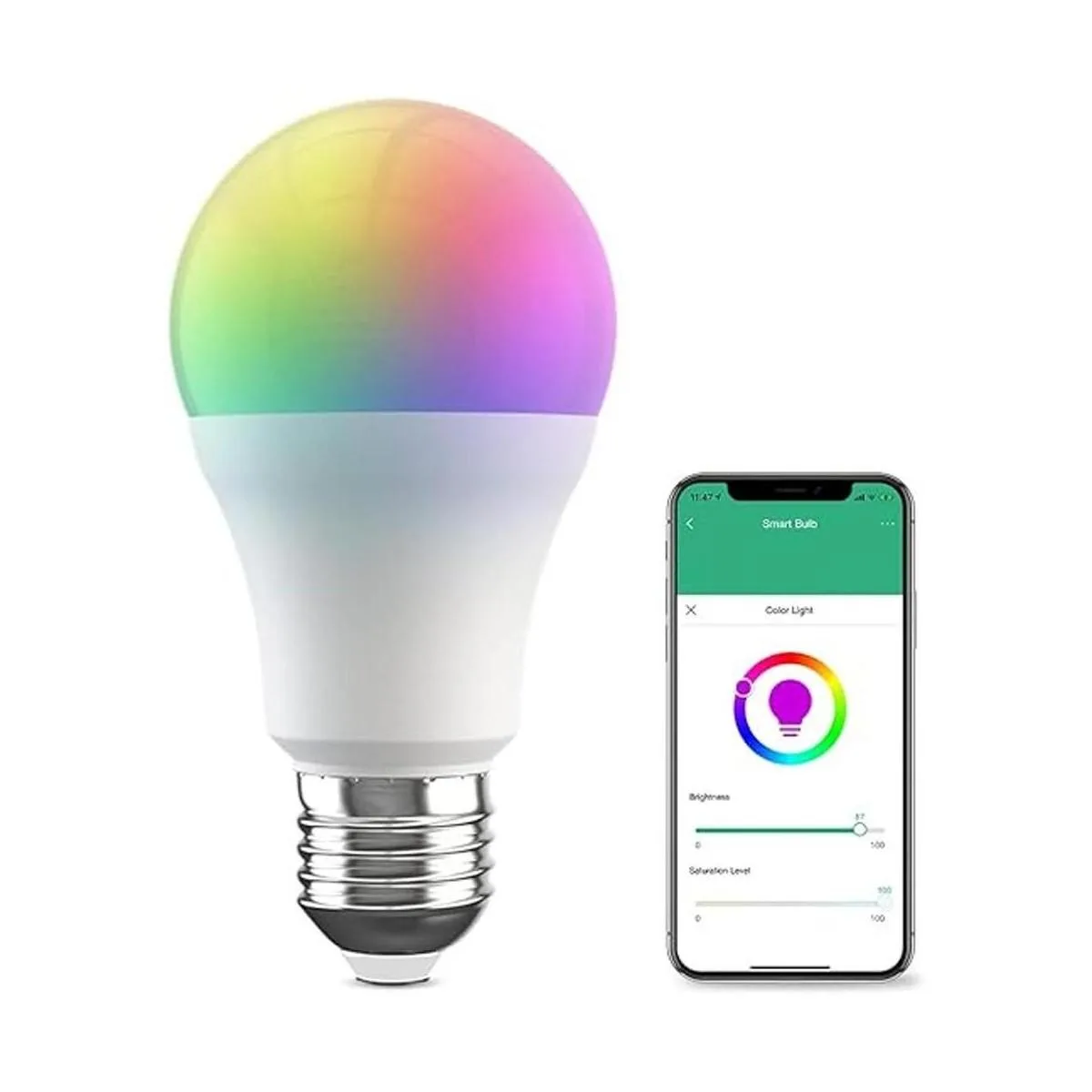 BroadLink Bombilla inteligente 10 W RGB regulable WiFi_1