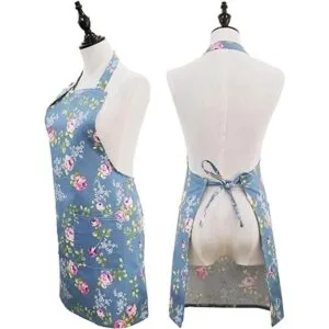 Saukore Delantales florales para mujer paquete de 2_3