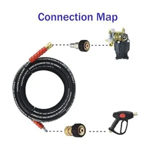 M MINGLE Juego de adaptador de manguera de lavado a_2