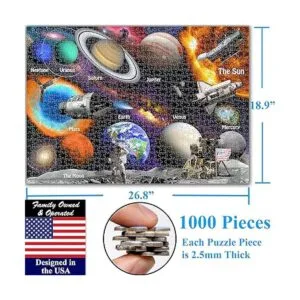 Think2Master Rompecabezas de 1000 piezas con sistema solar_2