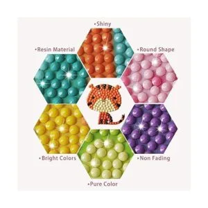 Sinceroduct Juego de 64 pegatinas de pintura de diamante