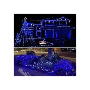 Beewin Paquete de 2 luces solares de cobre de 100 LED de