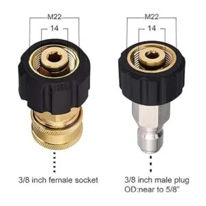 M MINGLE Juego de adaptador de manguera de lavado a_3