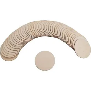 Foraineam 50 piezas de 4.0 in sin terminar círculos de_3