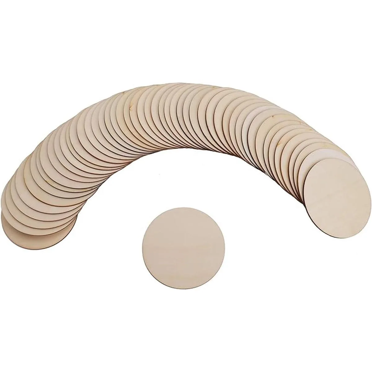 Foraineam 50 piezas de 4.0 in sin terminar círculos de_3