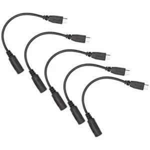 Snsnlent 5 adaptadores de conector hembra a micro USB_1