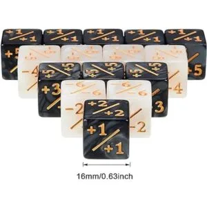 24 piezas de dados contadores de fichas dados de lealtad_2