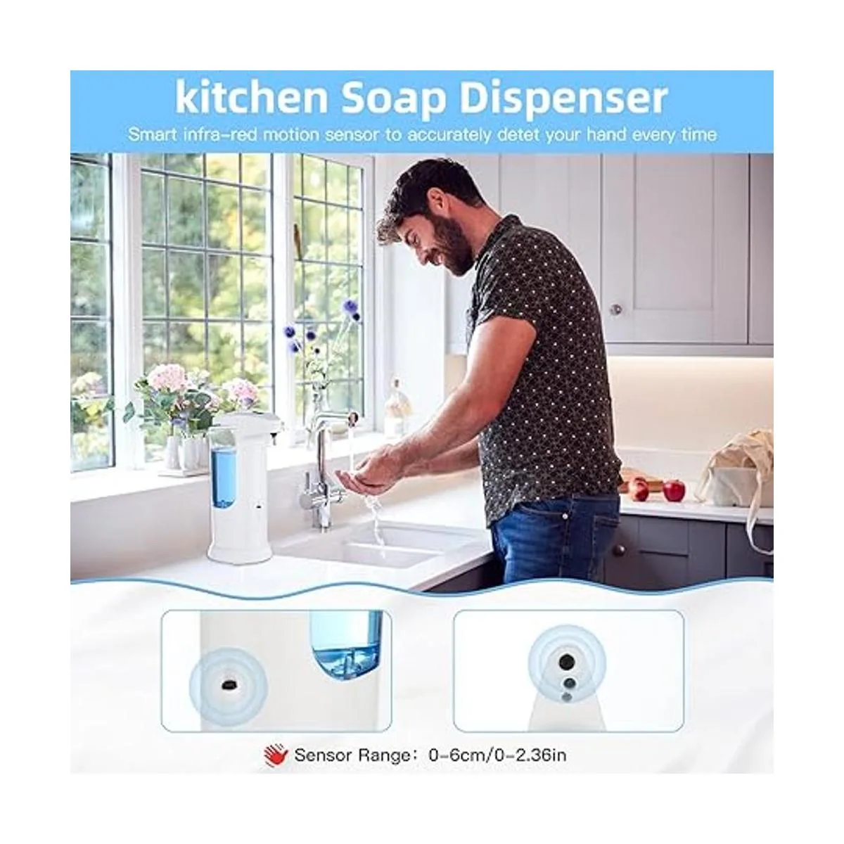 Aicluze Dispensador automático de jabón Dispensador de