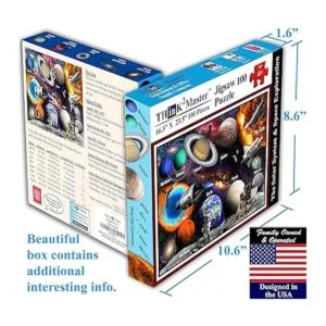 Think2Master Rompecabezas de 100 piezas con sistema solar_3