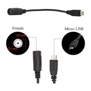 Snsnlent 5 adaptadores de conector hembra a micro USB_2