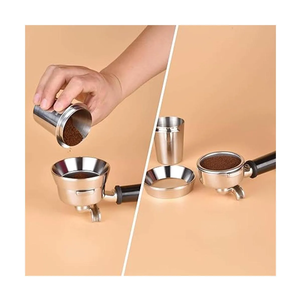 Embudo de dosificación de café de 2.283 in anillo
