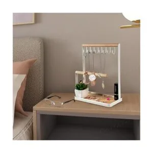 Soporte para joyería organizador de anillos de madera_6