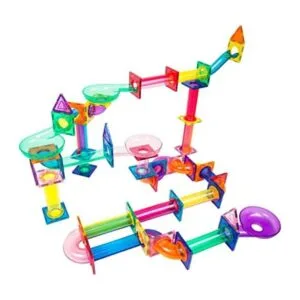 PicassoTiles Marble Run Juego de 120 piezas de bloques de_1